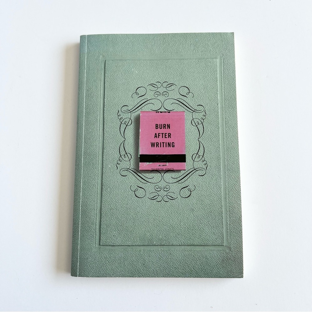 Burn After Writing Sharon Jones Workbook Paperback